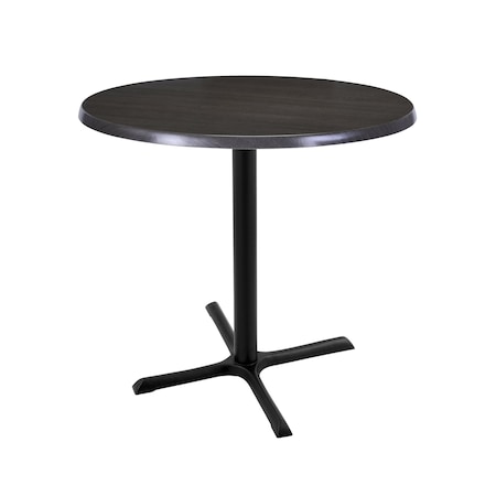 Holland Bar Stool Co 36" Tall In/Outdoor All-Season Table, 30" dia. Charcoal Top OD211-3036BWOD30RChar